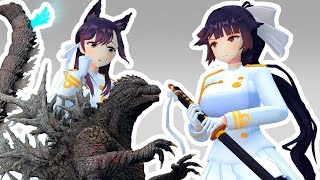 Godzilla Meets Takao & Atago Part 5