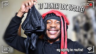 HOW TO SLEEP WITH LOCS AT NIGHT *the best items to use* | 27 Month Loc Update