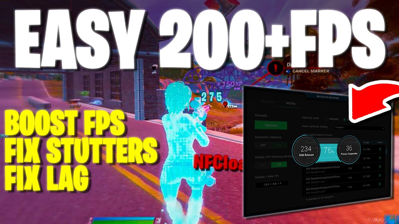 BOOST EASY 200+ FPS On LOW END PC in Fortnite Chapter 4 ( Fix Delay ...