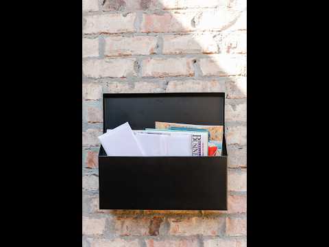 Harmonist Black Wall Mount Mailbox Review | New Modern Wall Mailbox with Medium Capacity