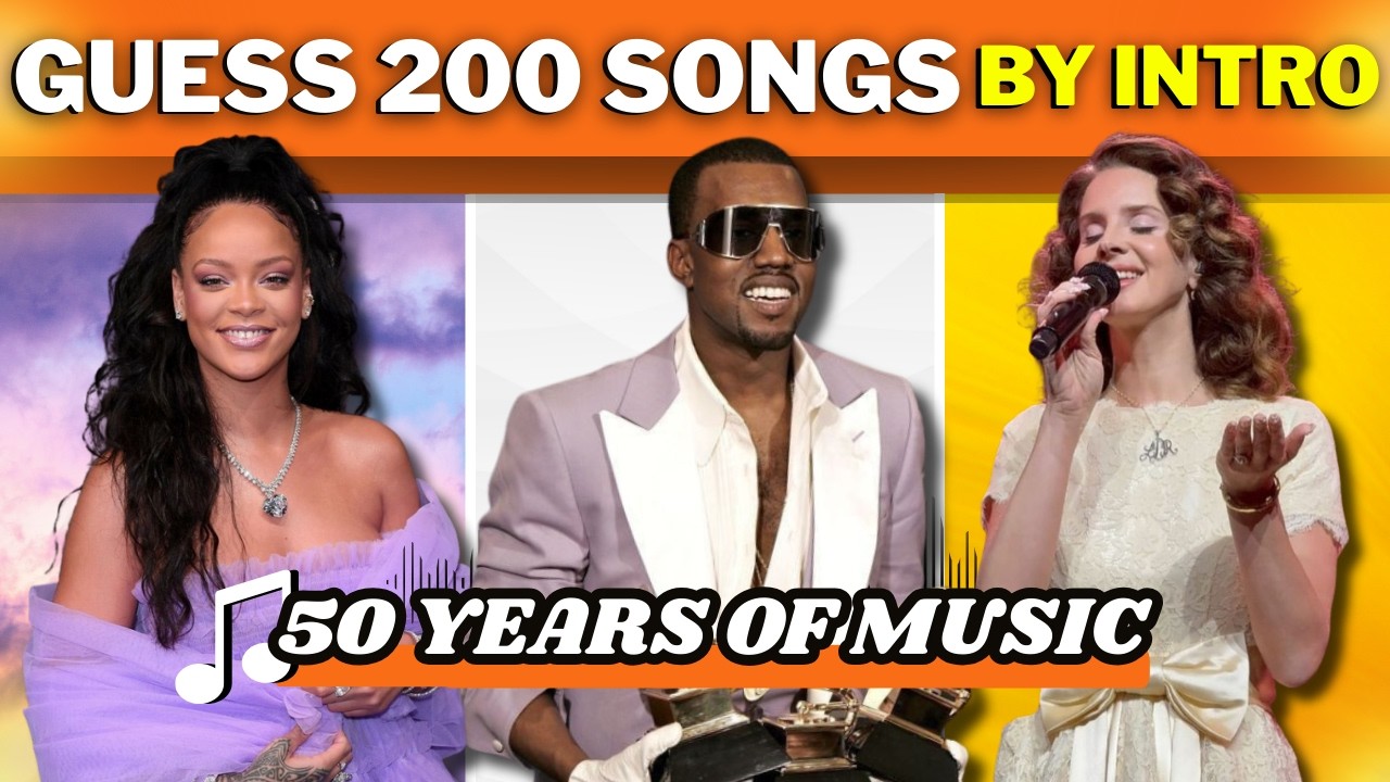 Guess 200 SONGS by Intro! Hot Hits from 1971 to 2022 🎵 | Massive Music Quiz