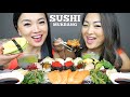 SISTER'S SUSHI FEAST MUKBANG (LETS EAT) *FUN FACT ABOUT US | SASVlogs