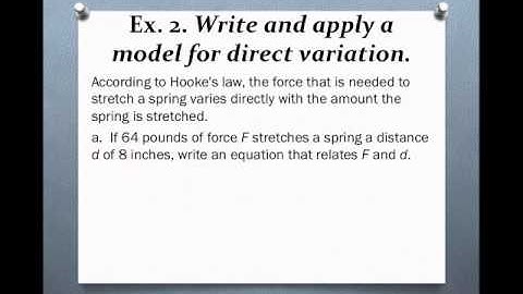 Al 2 2.5 and 2.6 Direct Variation video 1 1314