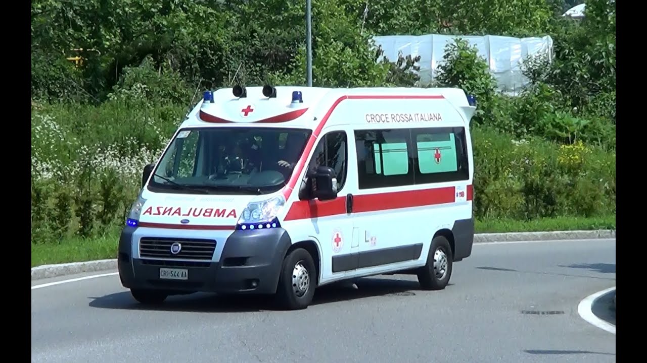 Bergamo Croce Rossa Italiana Ambulanza Bergamo Red Cross ambulance