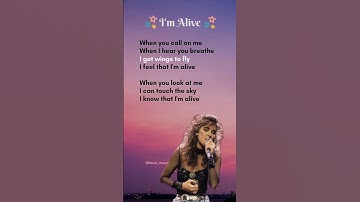 Thumbnail of I'm Alive - Celine Dion lyrics #lyrics #song #love