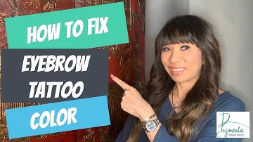 How to Fix an Old Eyebrow Tattoo - Eyebrow Color Correction!