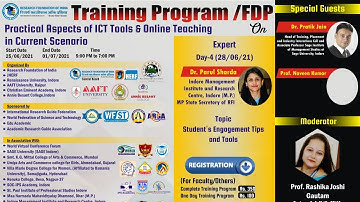 Day-4) FDP on Practical Aspects of ICT Tools  Ended