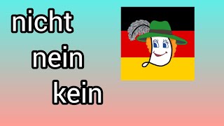 Розмовна німецька 3. Nicht, kein, nein. Заперечне речення.