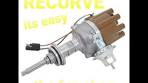 A simple shocking speed secret, recurving a distributor for performance and gas mileage