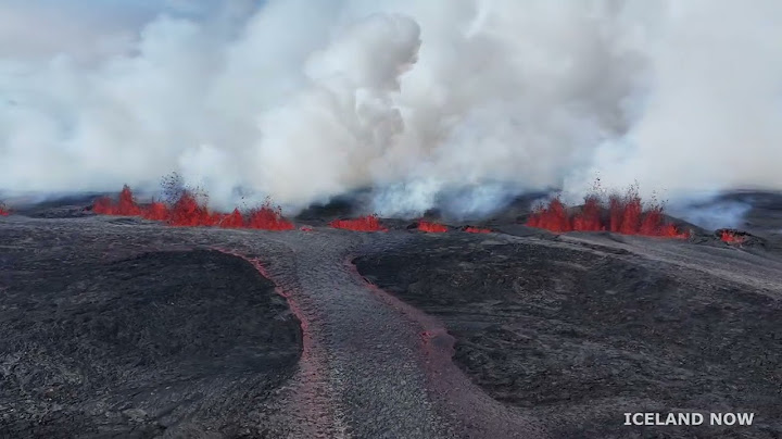 Drone footage from a Icelandic volcanic eruption part 01 16 July 2025