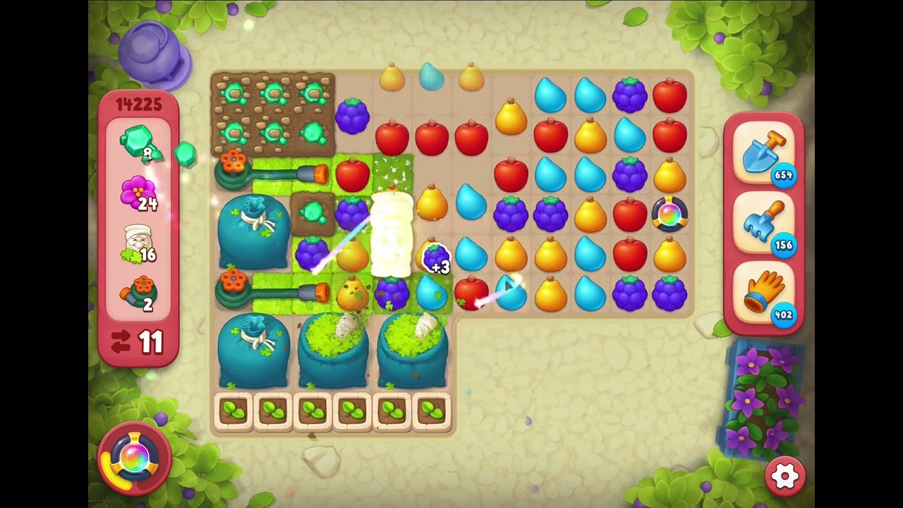GardenScapes Level 14225 no boosters - YouTube