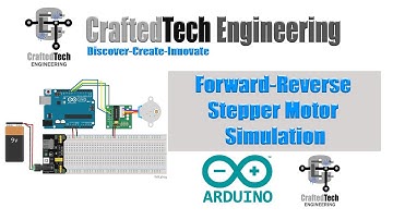Forward Reverse Stepper Motor Simulation with ARDUINO