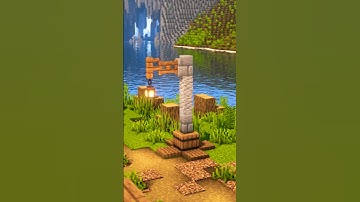 How to build a Rustic Street Lamp in Minecraft #minecraft #minecraftbuilding #tiktok #tutorial
