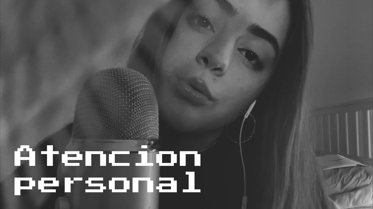 asmr atención personal en blanco y negro