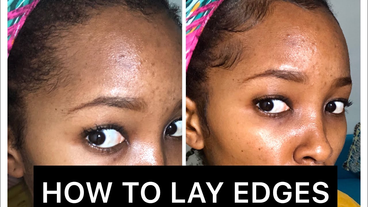 HOW TO LAY EDGES UNDER 5 MINUTES ECO Styling Gel YouTube