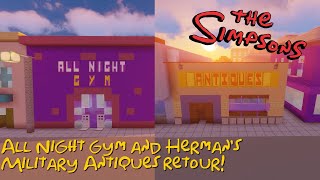 Minecraft Springfield: All Night Gym and Herman's Military Antiques Retour!