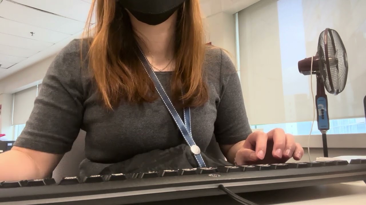 Working Typing Office ASMR