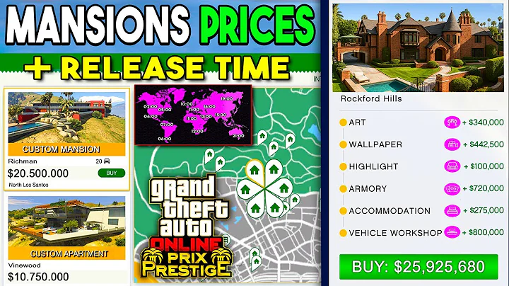 GTA Online NEW Mansions DLC Prices! (Release Times + NEW Update Info)