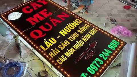 Thi công bảng hiệu hộp đèn đẹp tạ Phú Quốc. Lh: 0901.111.789