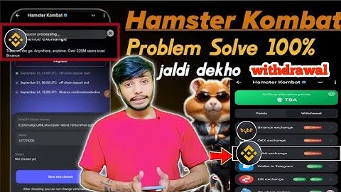 Hamster Kombat Binance Add Processing problem | How To Connect Binance To Hamster Kombat New Update