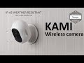 Kami wireless security camera  wifi  battery include  kami base station  unboxing