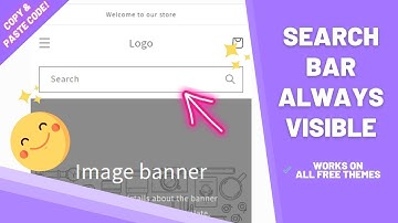 Shopify | Search bar always visible tutorial (2025 Update) - Dawn & free themes