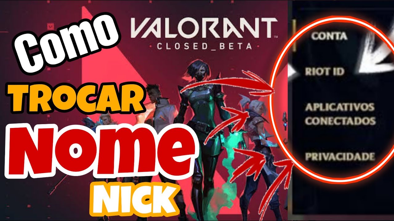 COMO TROCAR o NICK ( Nome ) no VALORANT- Simples - YouTube