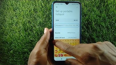 How to change hotspot password in MI A3 mobile |  hotspot password Kaise change kare