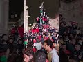 Huge Celebration at Piccadilly Circus after Morocco Beat Spain.
