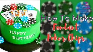 How to Make Fondant Poker Chips | Easy Edible Casino Coins