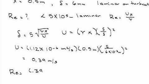 Boundary Layer Example Problem