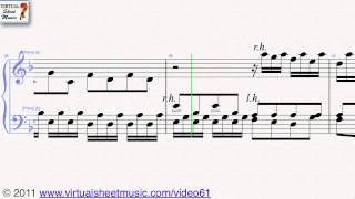Johann Sebastian Bach's Toccata & Fugue in D minor BWV 565 sheet music - Video Score chords