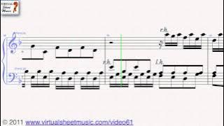 Johann Sebastian Bach's Toccata & Fugue in D minor BWV 565 sheet music - Video Score