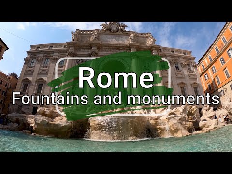 Video: Landmarks Of Rome: Fountains