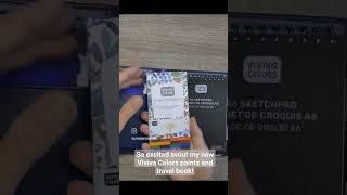 Trying out Viviva Colors color sheets and travel kit with eco friendly and portable watercolors!