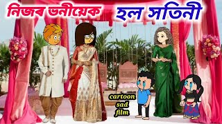 নিজৰ ভনীয়েক হল সতিনী Assamese Cartoon/Assamese short film/Assamese story/putola/hadhu
