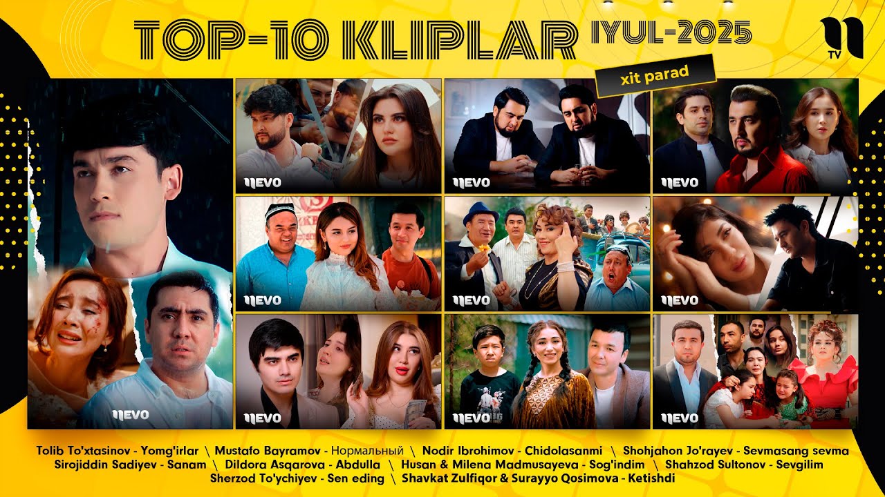 ТОП-10 Клиплар Июль-2025