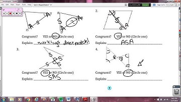 Unit 4 Day 2 - More Congruent Triangle