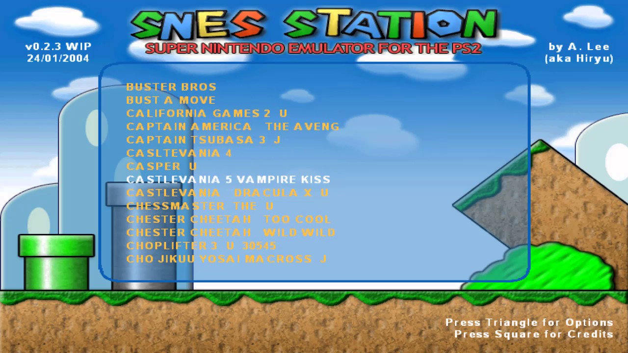 Emulador para Ps2 Playstation 2 Jogos Super Nintendo