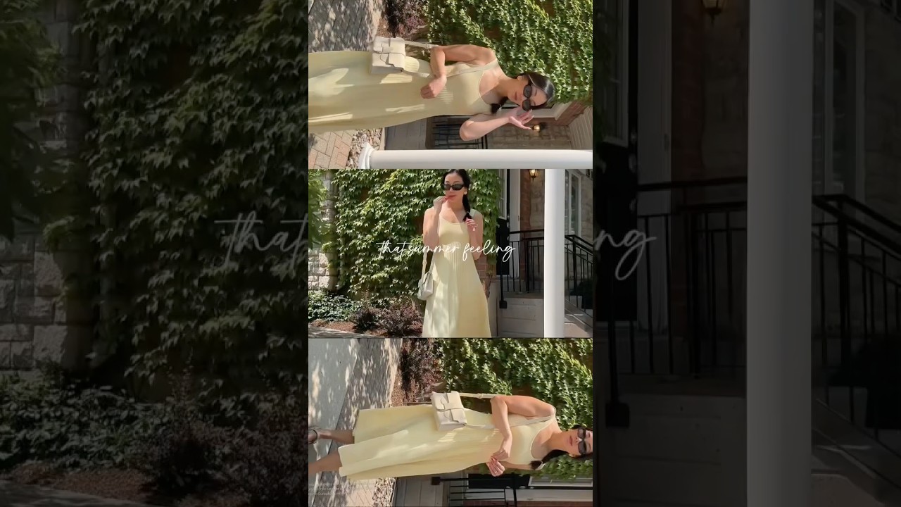 Butter Yellow Summer Dress 