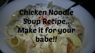 Recipe: Chicken Noodle Soup from scratch! Easy, Healthy Recipe! by Haloskeeper1 104 views 7 years ago 8 minutes, 24 seconds