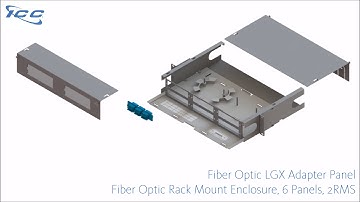 ICC LGX Fiber Optic Rack Mount Enclosure