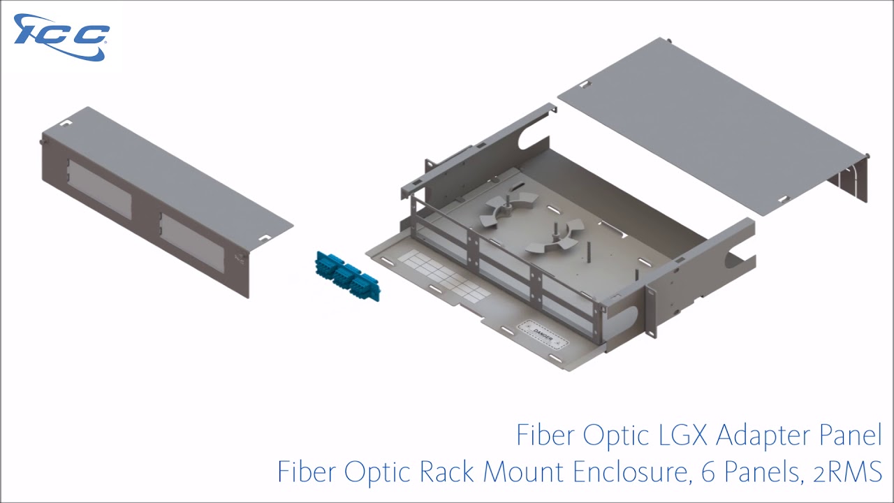 ICC LGX Fiber Optic Rack Mount Enclosure