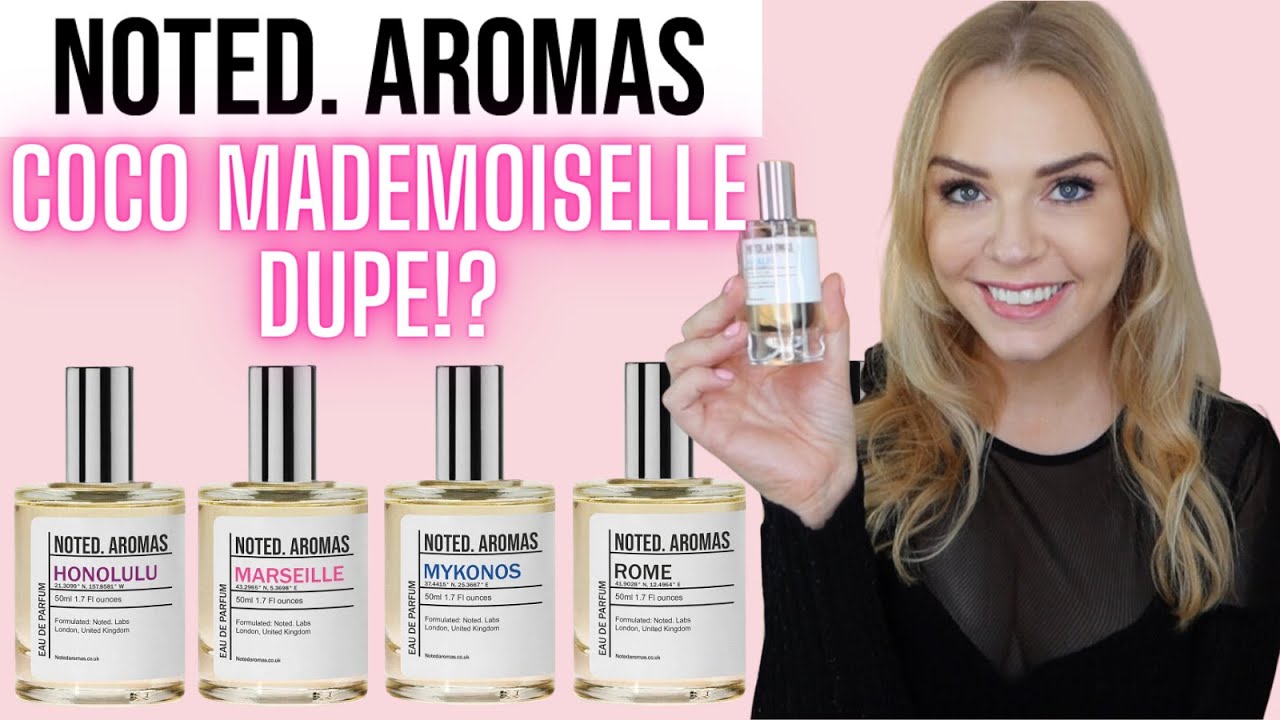 NOTED AROMAS PERFUME DUPES REVIEW, COCO MADEMOISELLE & BACCARAT ROUGE 540  DUPE?