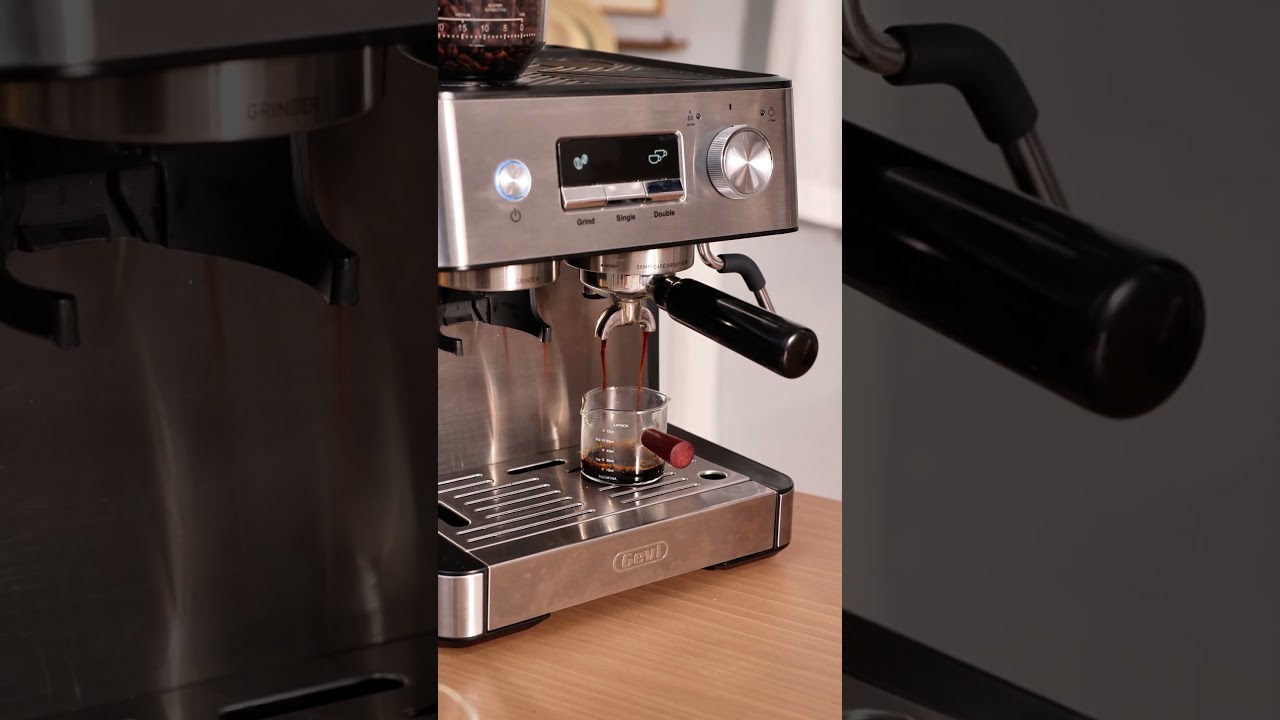 Watch Coffee Beans Turn into Magic! ☕ Gevi Espresso Machine with Grinder & Milk Frother 