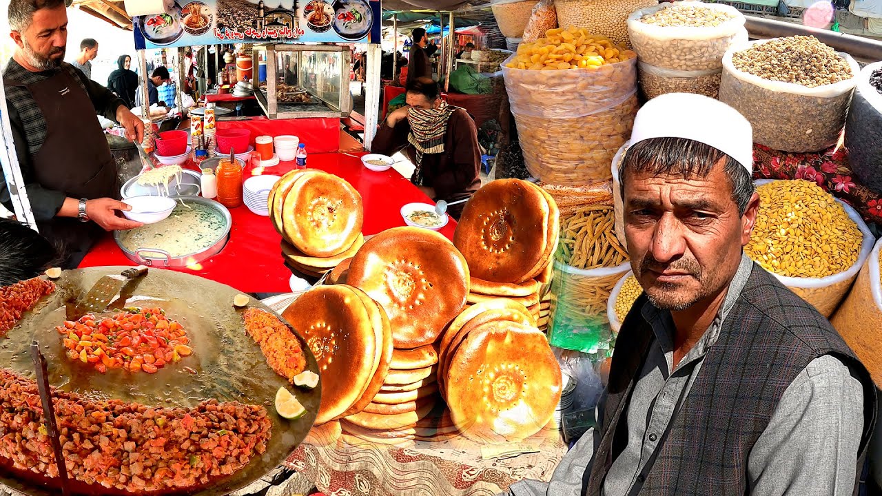 Traditional Afghan Breakfast | Street Food Morning | Liver Fry & Rush Dumpukht and dry fruits 
