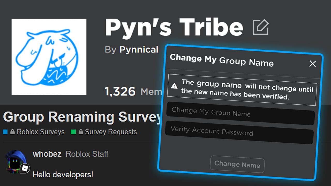 How to Change a Group Name in Roblox