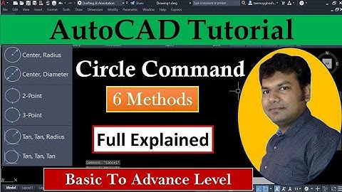 AutoCAD Circle Command ǀǀ How to use Circle Command in AutoCAD Bangla Tutorial ǀǀ tg