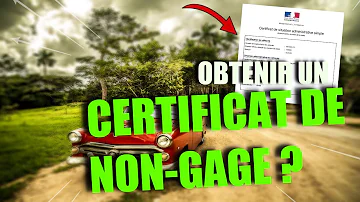 Comment obtenir un certificat de non gage pour mon scooter ?