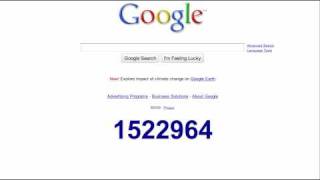 Google Home Page New Years Countdown - I'm Feeling Lucky